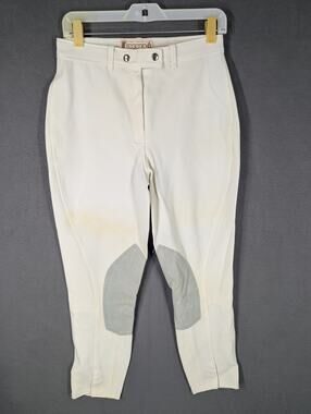 Vtg Miller's Recency 4 Riding Pants Equestrian White Size 30